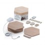 Nanoleaf | Elements Wood Look Hexagons Starter Kit (7 panels) | W | Cool White + Warm White - 2